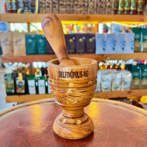 Pilão Artesanal de Madeira